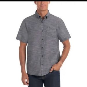 Hurley Men's Grey Short Sleeve Woven